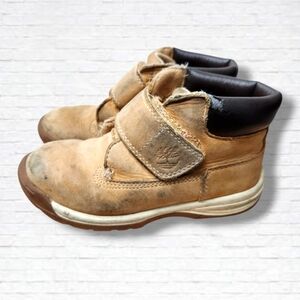 Timberland Toddler Timber Tykes Unisex Leather Work Boots Size 10T